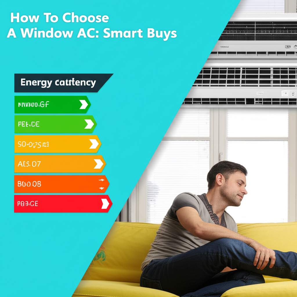 Generate a high-quality, relevant image prompt for an article about: How To Choose A Window AC: Smar