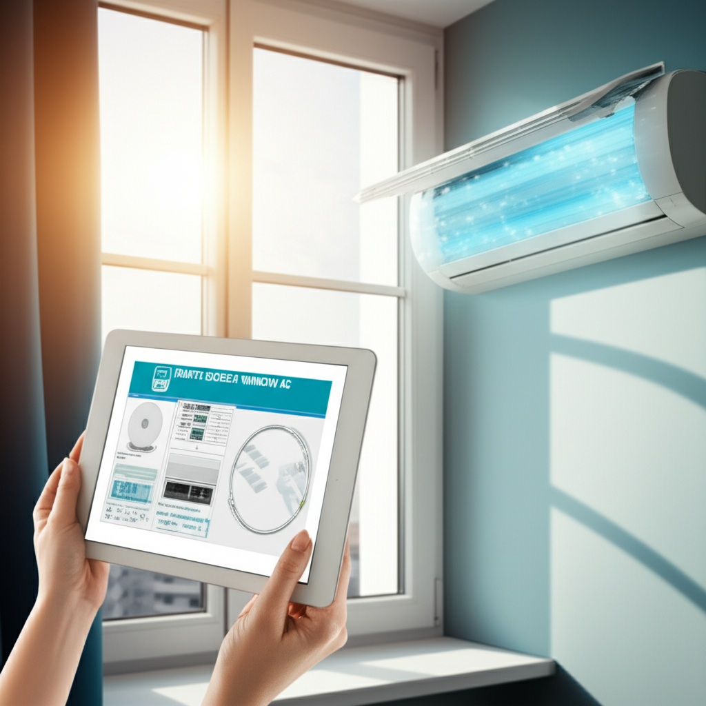 Generate a high-quality, relevant image prompt for an article about: How To Choose A Window AC: Smar