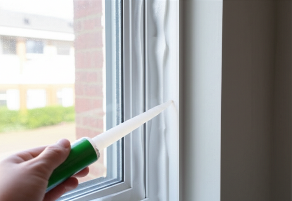 Generate a high-quality, relevant image prompt for an article about: How To Insulate Window AC Gaps: