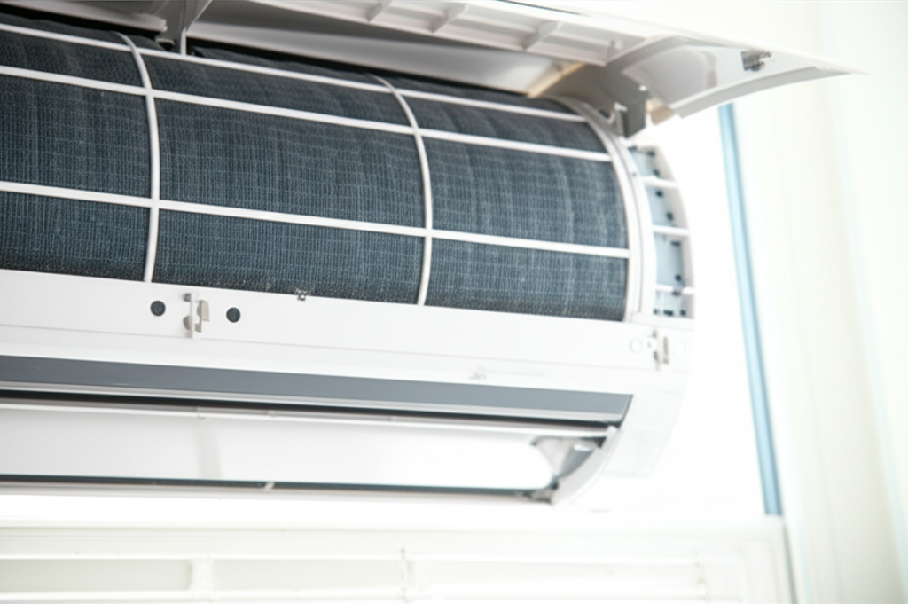 Generate a high-quality, relevant image prompt for an article about: How To Make Window AC More Effi