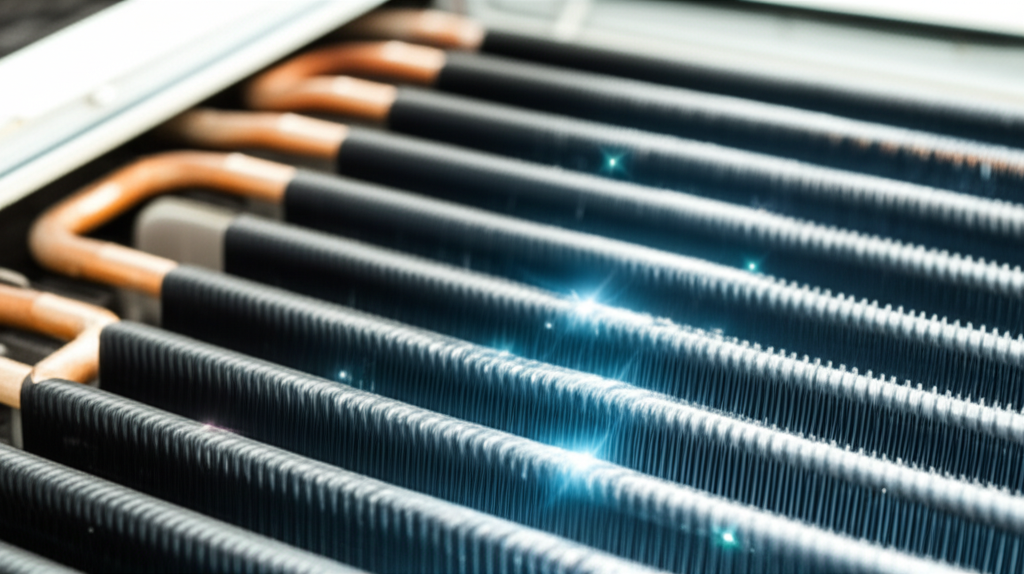 Generate a high-quality, relevant image prompt for an article about: How To Clean Window AC Coils: A