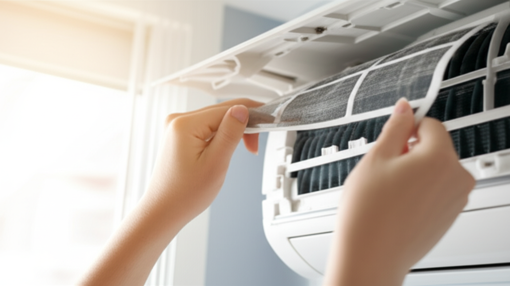 Generate a high-quality, relevant image prompt for an article about: How To Maintain Window Air Cond