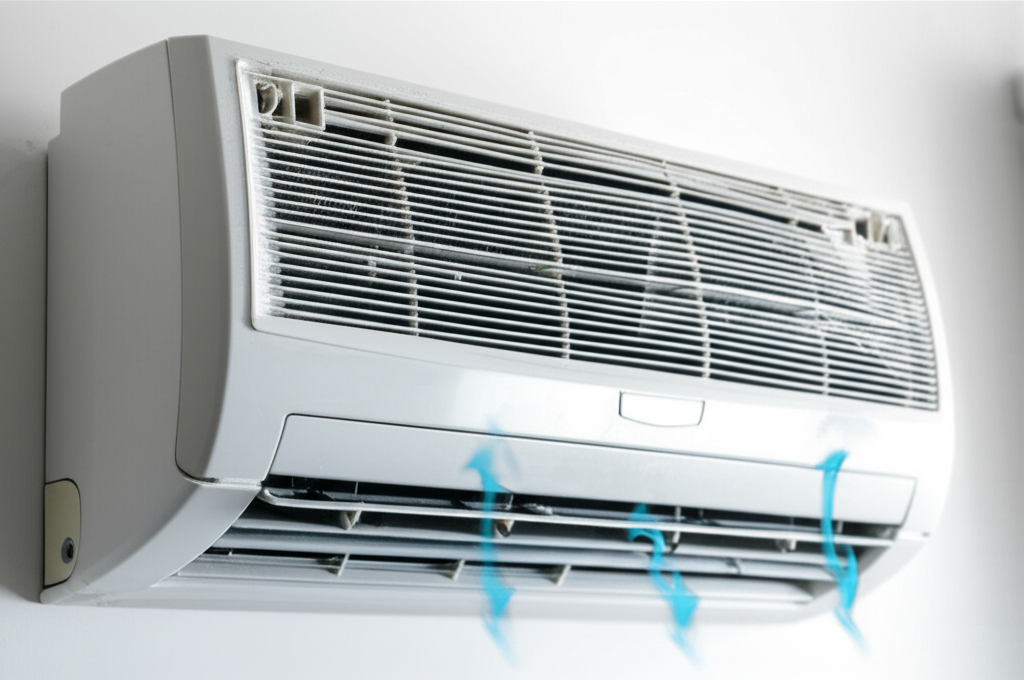 Generate a high-quality, relevant image prompt for an article about: Why Window AC Makes Loud Sound: