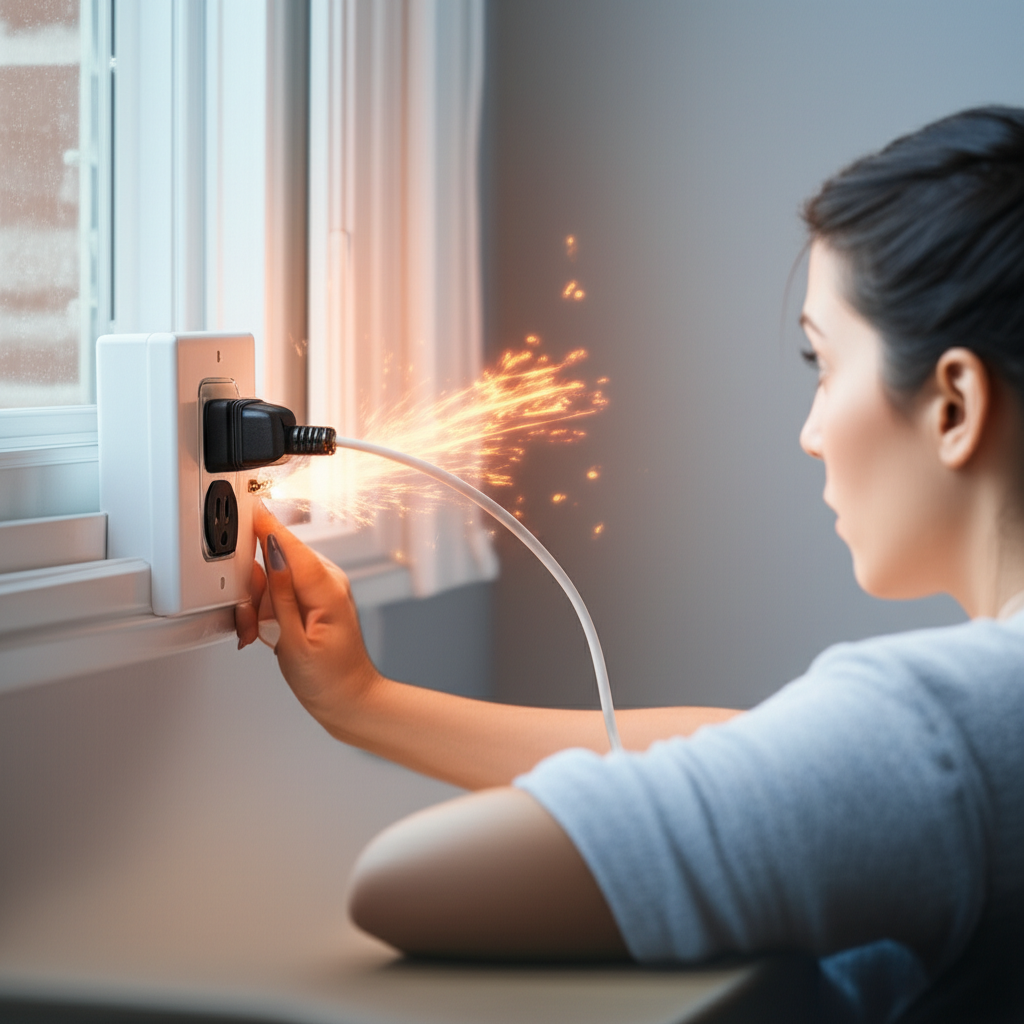 Generate a high-quality, relevant image prompt for an article about: Why Window AC Keeps Tripping Br