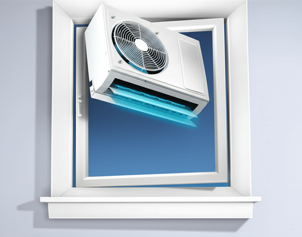Generate a high-quality, relevant image prompt for an article about: Can Window AC Be Used Without W