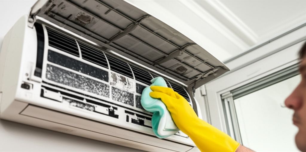 Generate a high-quality, relevant image prompt for an article about: How To Remove Mold From Window