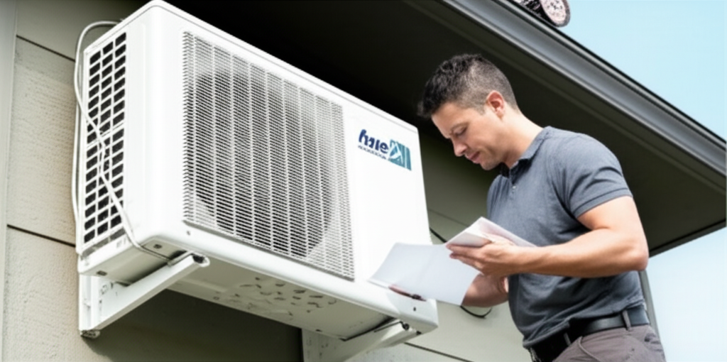 Generate a high-quality, relevant image prompt for an article about: How To Size A Mini Split AC: Vi