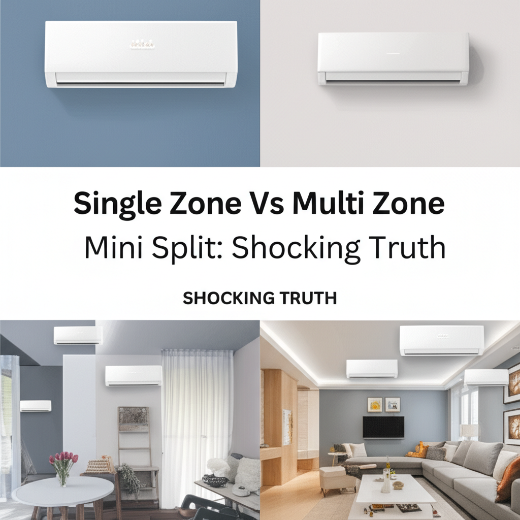 Generate a high-quality, relevant image prompt for an article about: Single Zone Vs Multi Zone Mini