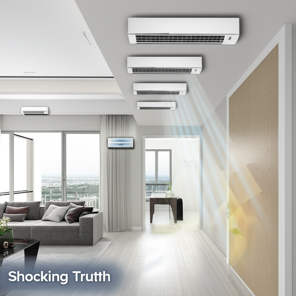 Generate a high-quality, relevant image prompt for an article about: Can Mini Split Heat A Whole Hou