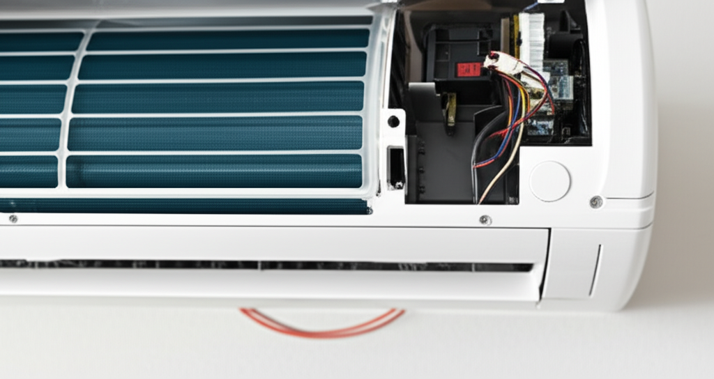 Generate a high-quality, relevant image prompt for an article about: Why Mini Split Making Noise: Ur