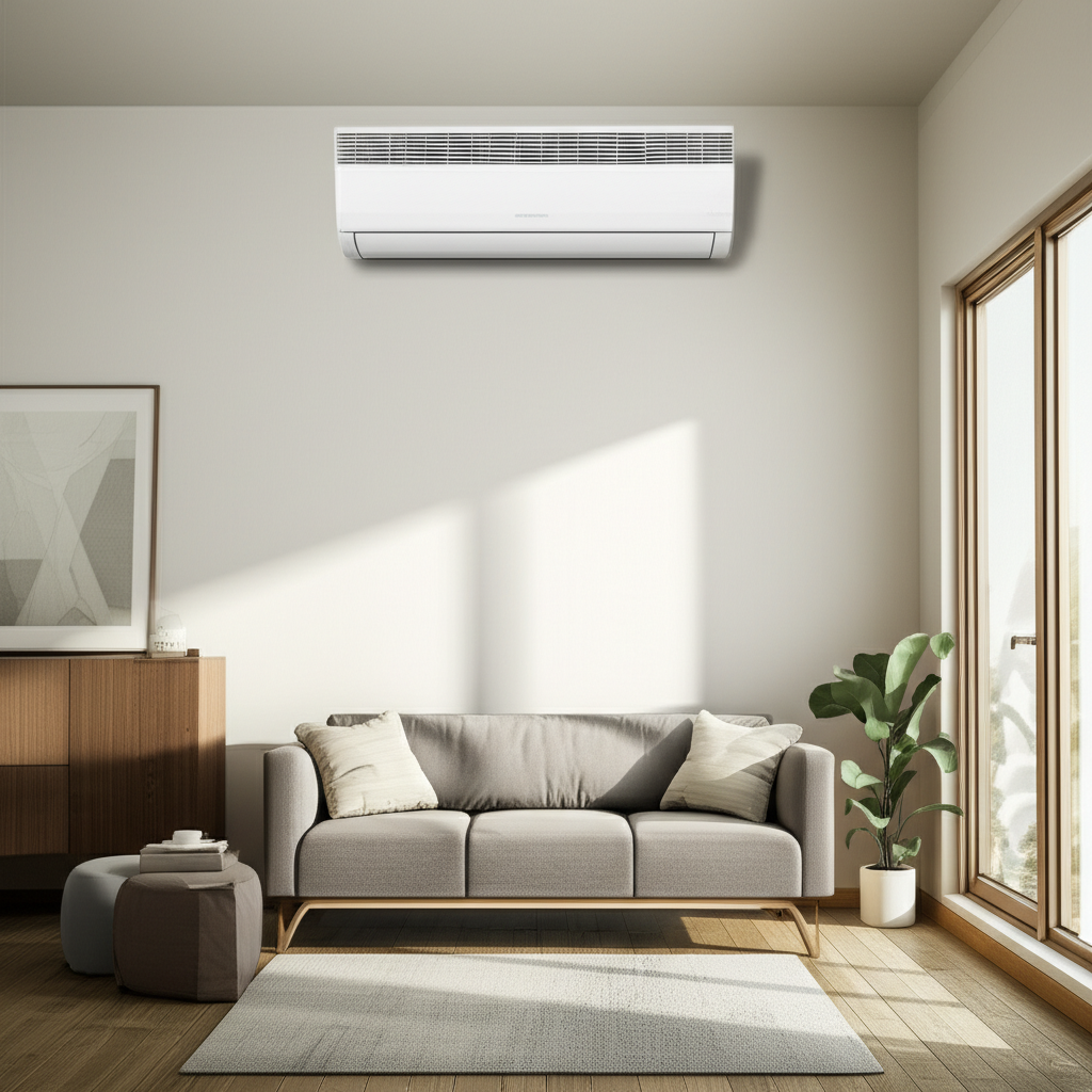 Generate a high-quality, relevant image prompt for an article about: Best Place To Install Mini Spli