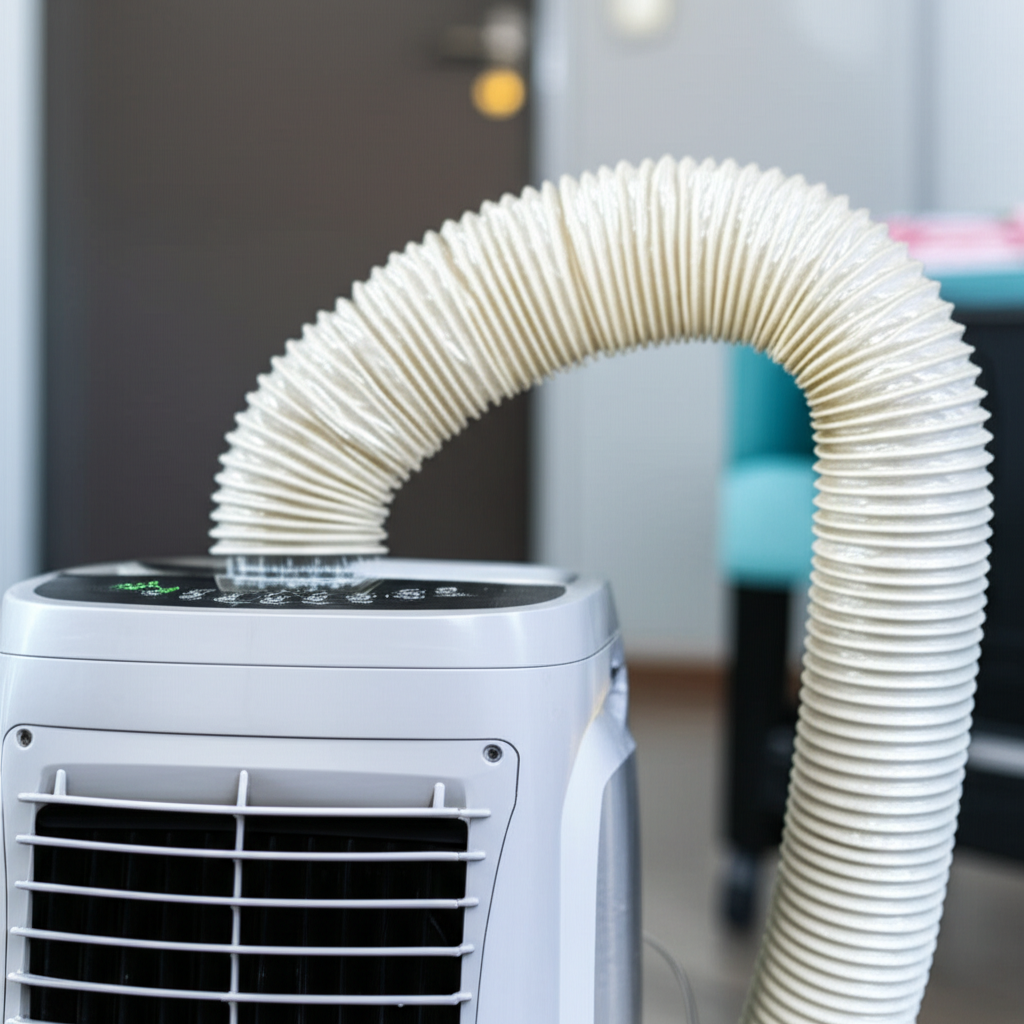 Generate a high-quality, relevant image prompt for an article about: **How To Make Portable AC Colde