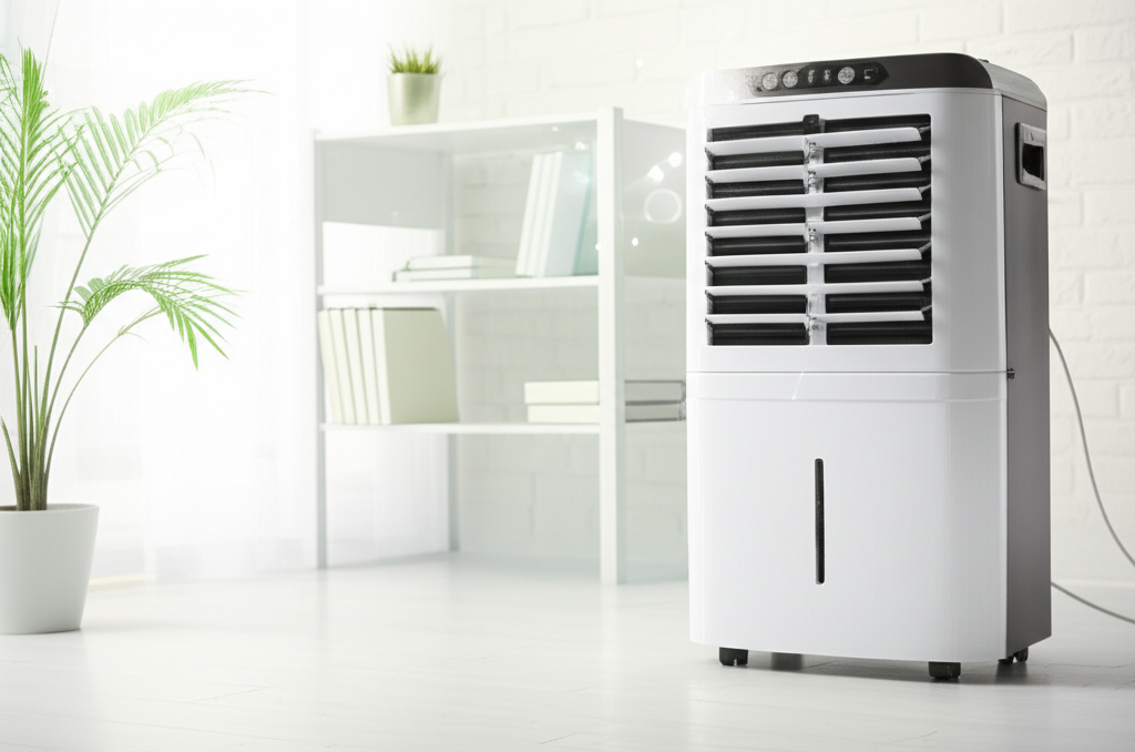Generate a high-quality, relevant image prompt for an article about: How To Maintain Air Cooler: Ama