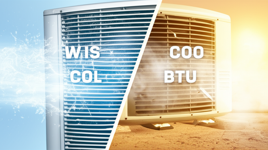 Generate a high-quality, relevant image prompt for an article about: Evaporative Cooler BTU Equivale