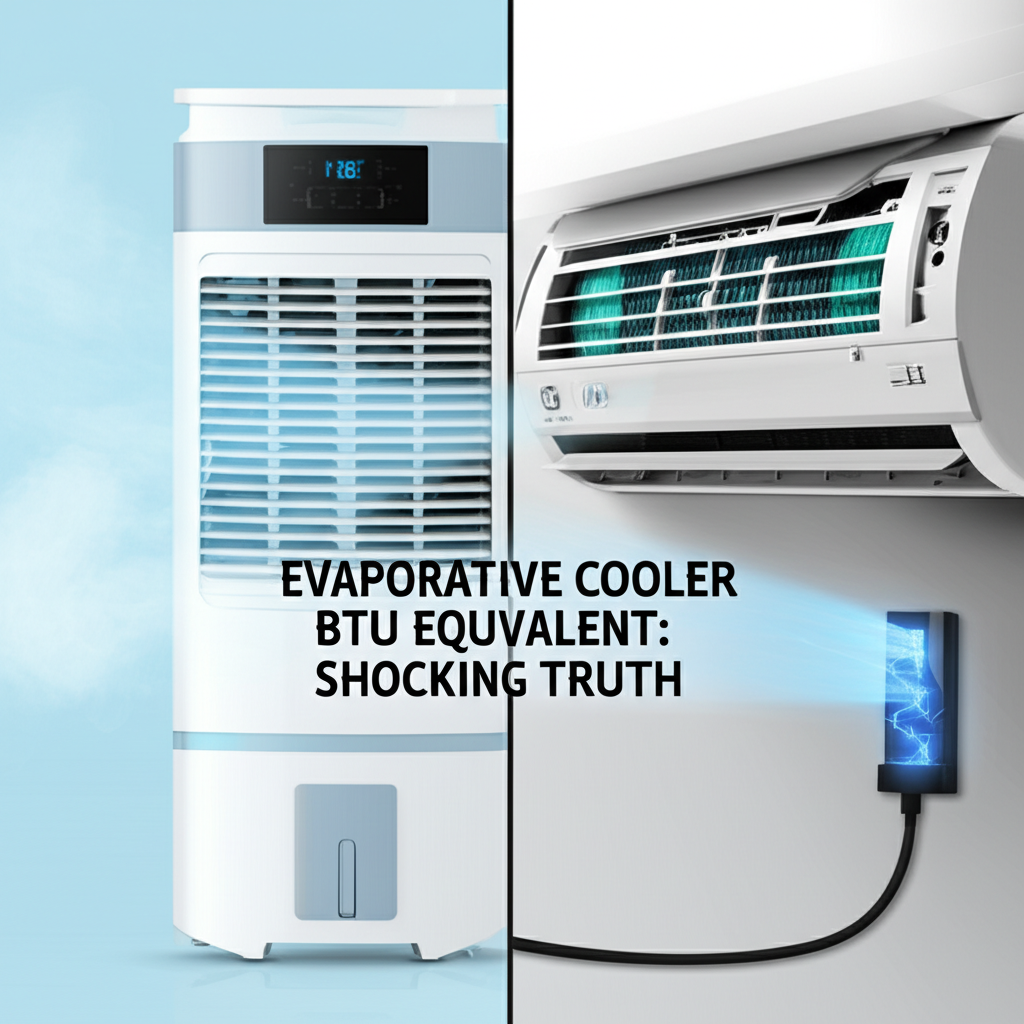 Generate a high-quality, relevant image prompt for an article about: Evaporative Cooler BTU Equivale