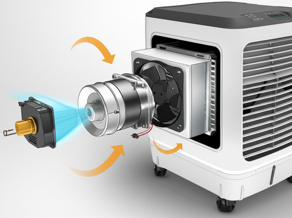 Generate a high-quality, relevant image prompt for an article about: How To Reduce Noise In Air Cool