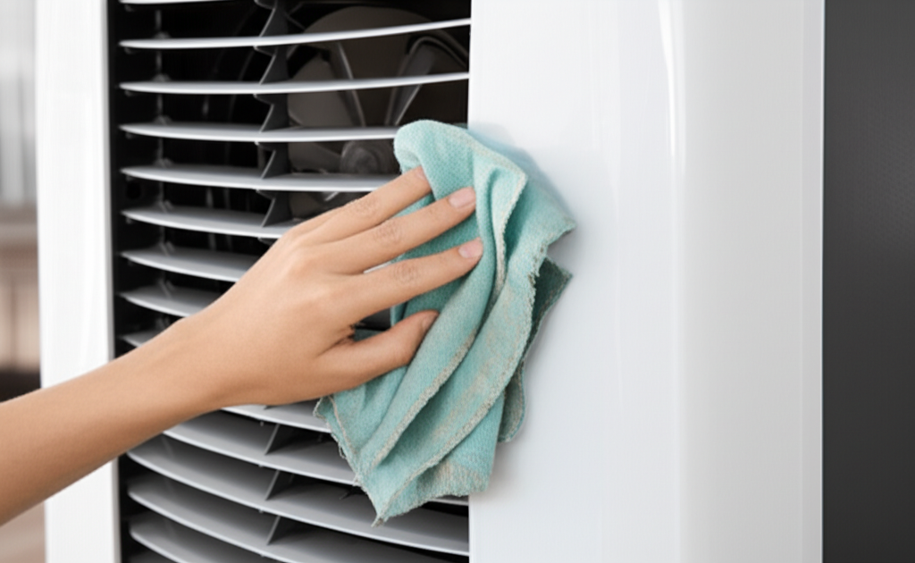 Generate a high-quality, relevant image prompt for an article about: How To Reduce Noise In Air Cool