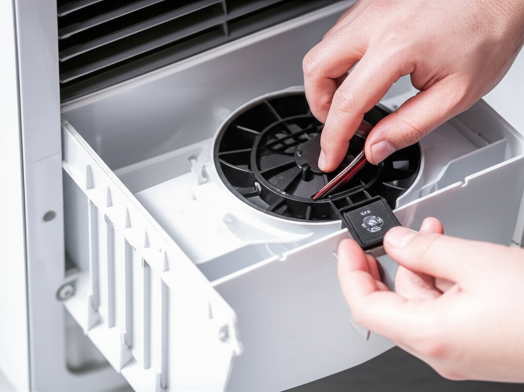 Generate a high-quality, relevant image prompt for an article about: How To Fix Leaking Air Cooler: