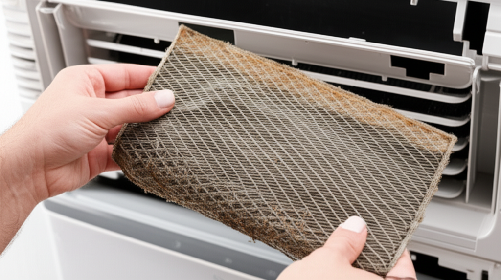 Generate a high-quality, relevant image prompt for an article about: How To Replace Air Cooler Pads: