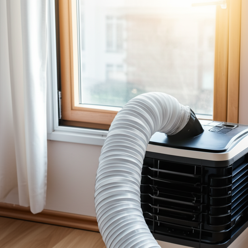 Generate a high-quality, relevant image prompt for an article about: How To Vent Air Cooler For Maxi