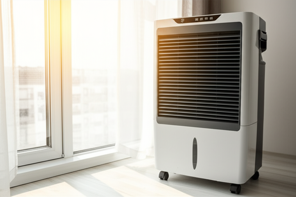 Generate a high-quality, relevant image prompt for an article about: Best Placement For Air Cooler I