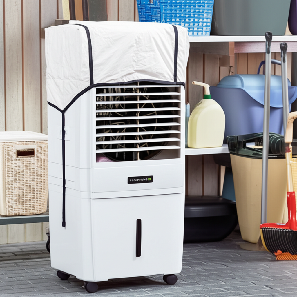 Generate a high-quality, relevant image prompt for an article about: How To Store Air Cooler In Off