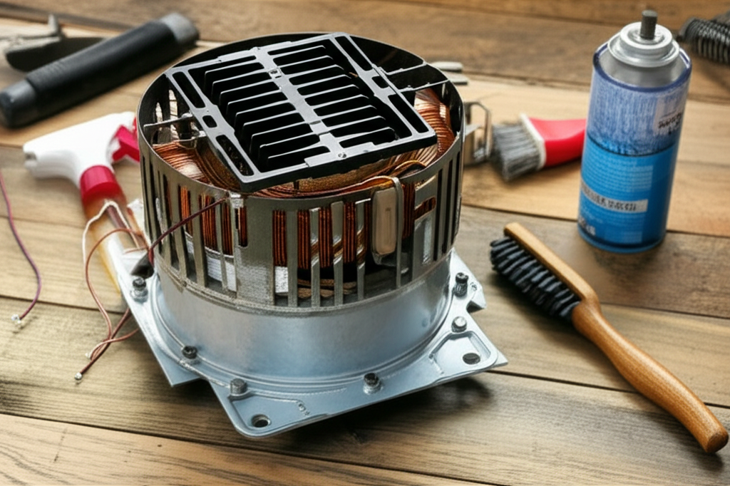 Generate a high-quality, relevant image prompt for an article about: How To Clean Evaporative Cooler