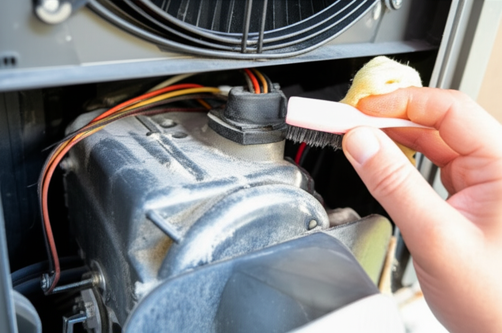 Generate a high-quality, relevant image prompt for an article about: How To Clean Evaporative Cooler