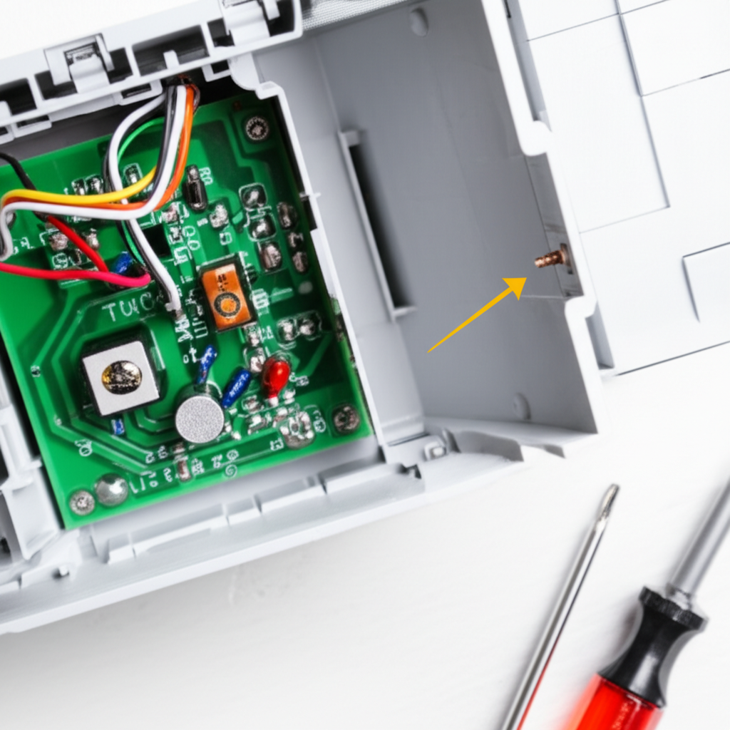 Generate a high-quality, relevant image prompt for an article about: How To Fix AC Thermostat Sensor
