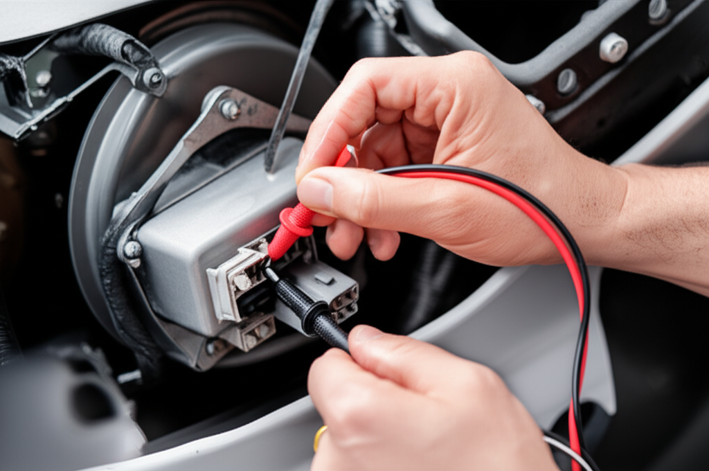 Generate a high-quality, relevant image prompt for an article about: How To Test AC Blower Motor: Cr