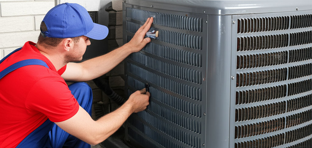 Generate a high-quality, relevant image prompt for an article about: How To Reset AC System Safely:
