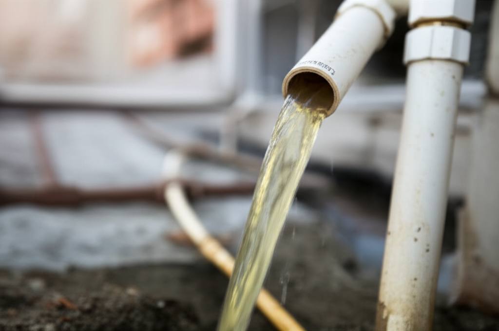 Generate a high-quality, relevant image prompt for an article about: How To Clean AC Drainage Pipe: