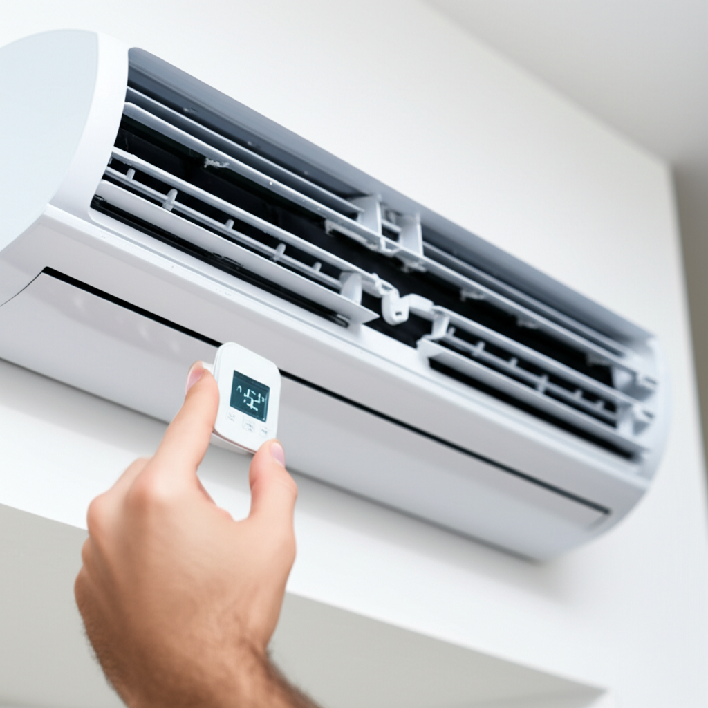 Generate a high-quality, relevant image prompt for an article about: How To Increase AC Cooling Effi