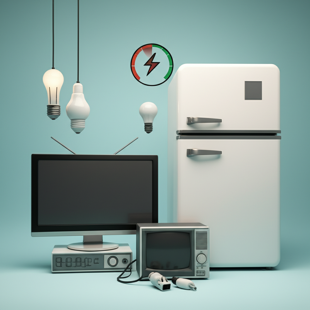 Generate a high-quality, relevant image prompt for an article about: How To Reduce AC Power Consumpt