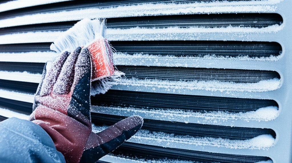 Generate a high-quality, relevant image prompt for an article about: How To Maintain AC For Winter: