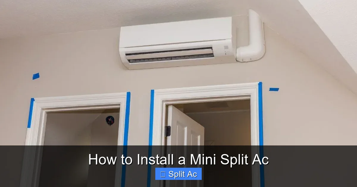 How to Install a Mini Split Ac
