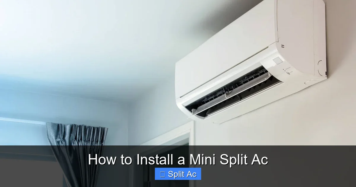 How to Install a Mini Split Ac