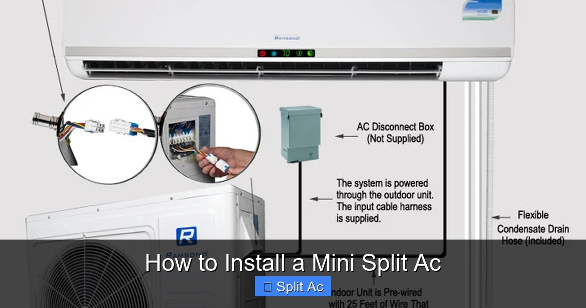 How to Install a Mini Split Ac