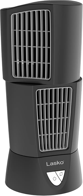 Lasko Oscillating Desktop Tower Fan: Three Speeds, Compact, Portable f