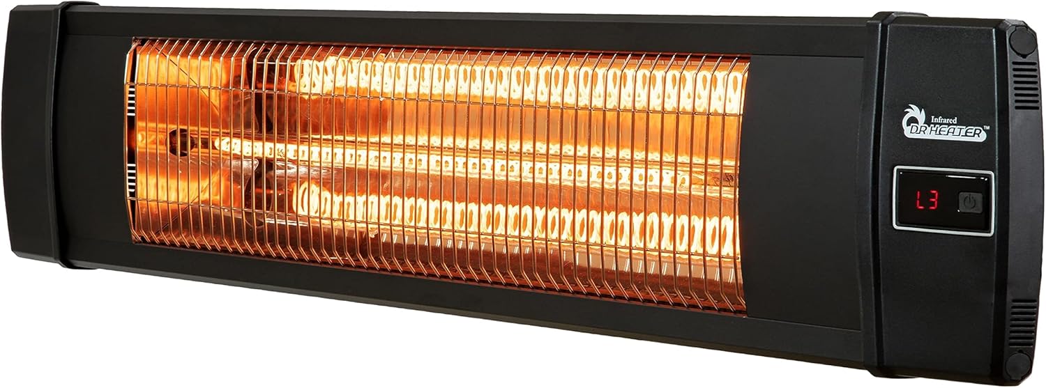 Dr Infrared Heater for Outdoor and Indoor Use with Carbon Heating Tech