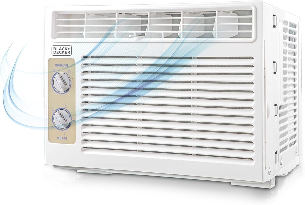 BLACK+DECKER 5,000 BTU Window Air Conditioner with Mechanical Controls