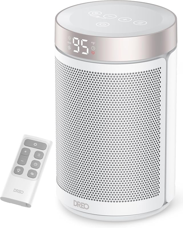 DREO Space Heater, Portable Electric Heaters for Indoor Use with Therm