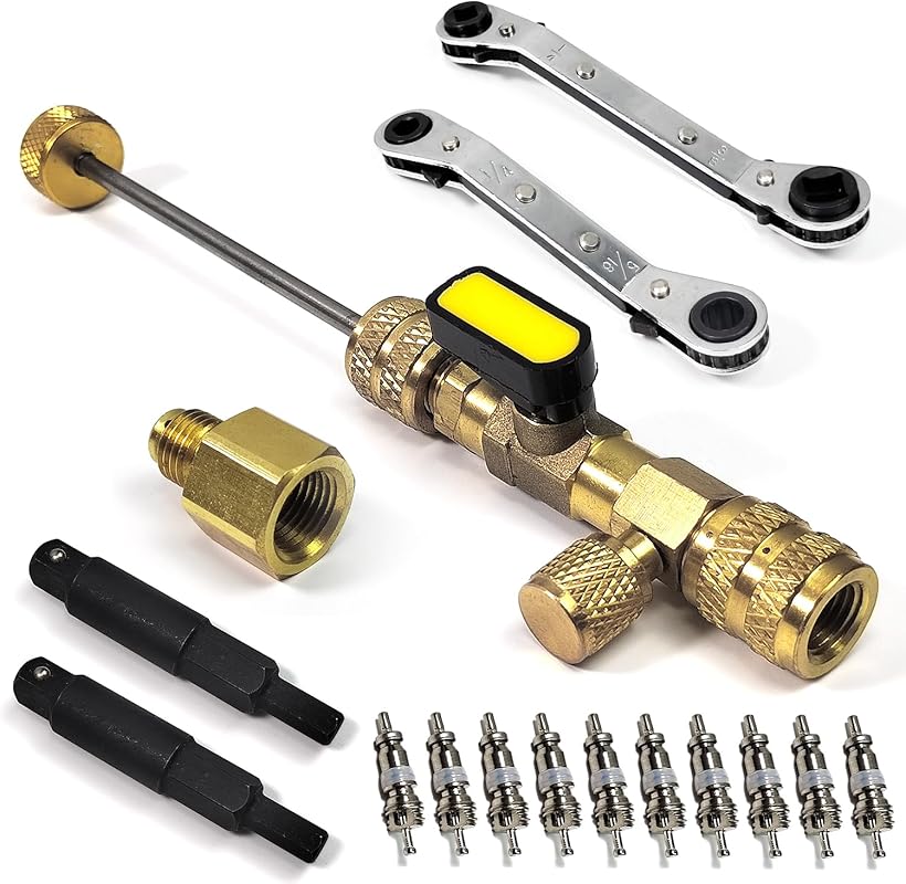 Essential HVAC Core Removal Tool Set for R22, R410A, and R32 Refrigera