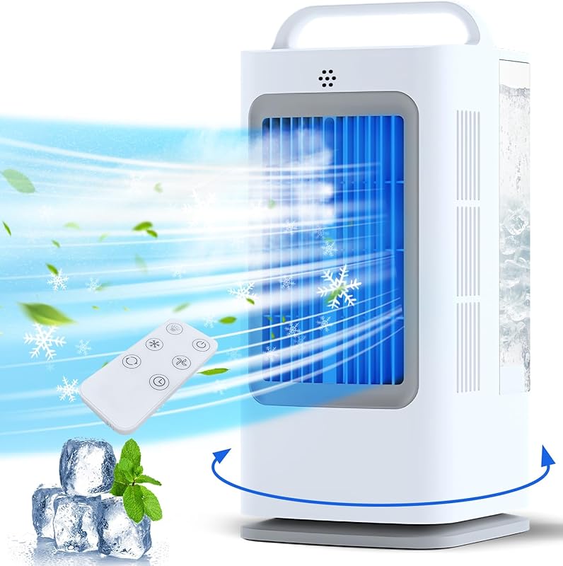 Best Mini Portable Evaporative AC: Fast Cooling for Rooms, with Remote