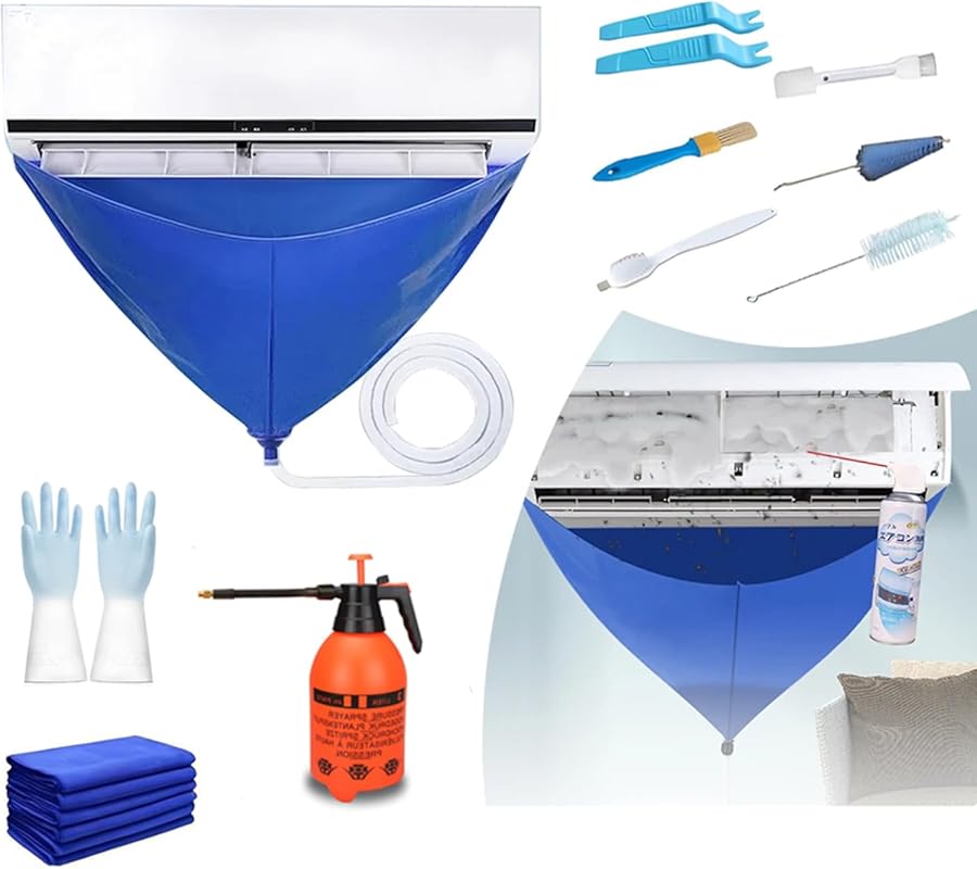 Mini Split Ac Cleaning Kit,Air Conditioner Cleaning Cover Waterproof A