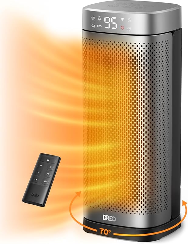 DREO Space Heaters for Indoor Use, 16 Inch Fast Heating Portable Heate