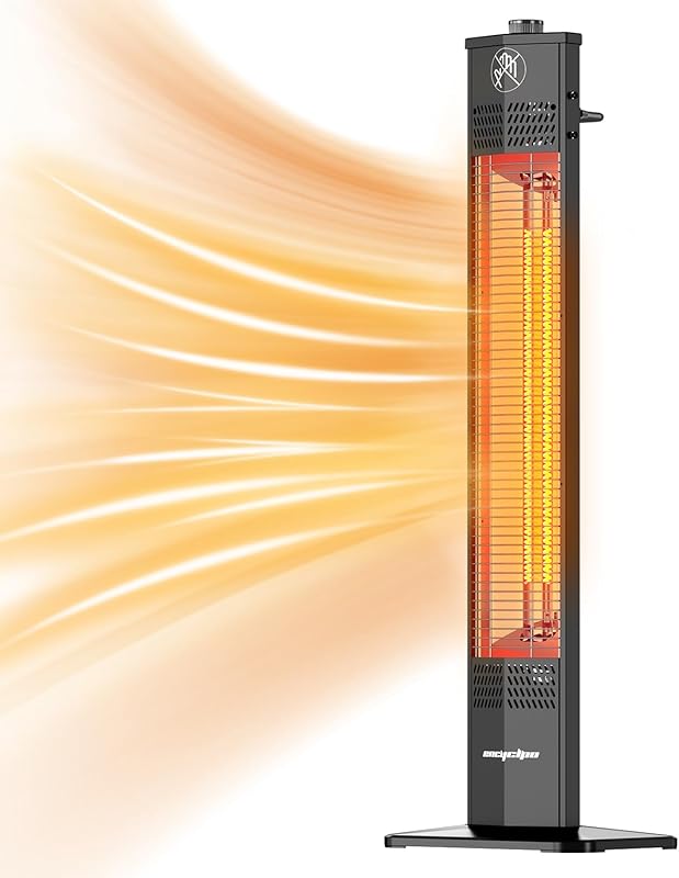 Patio Heater for Outdoor Use,1500W Infrared, 36 in Portable Tower Heat