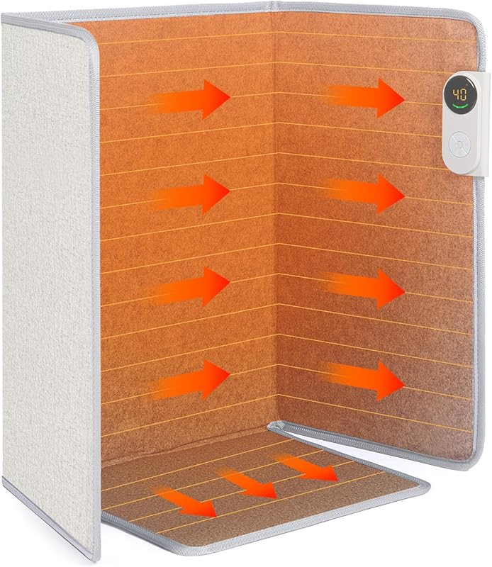 Under Desk Space Heater: Quiet, Energy-Efficient Foot Warmer for Offic