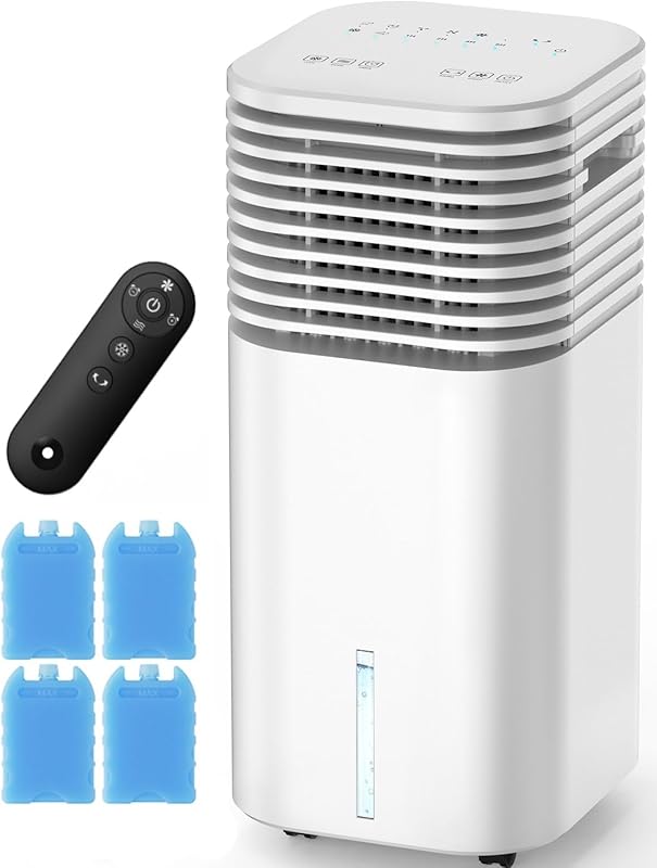 Fancole Windowless Portable Air Cooler with Multiple Modes, Long-Lasti