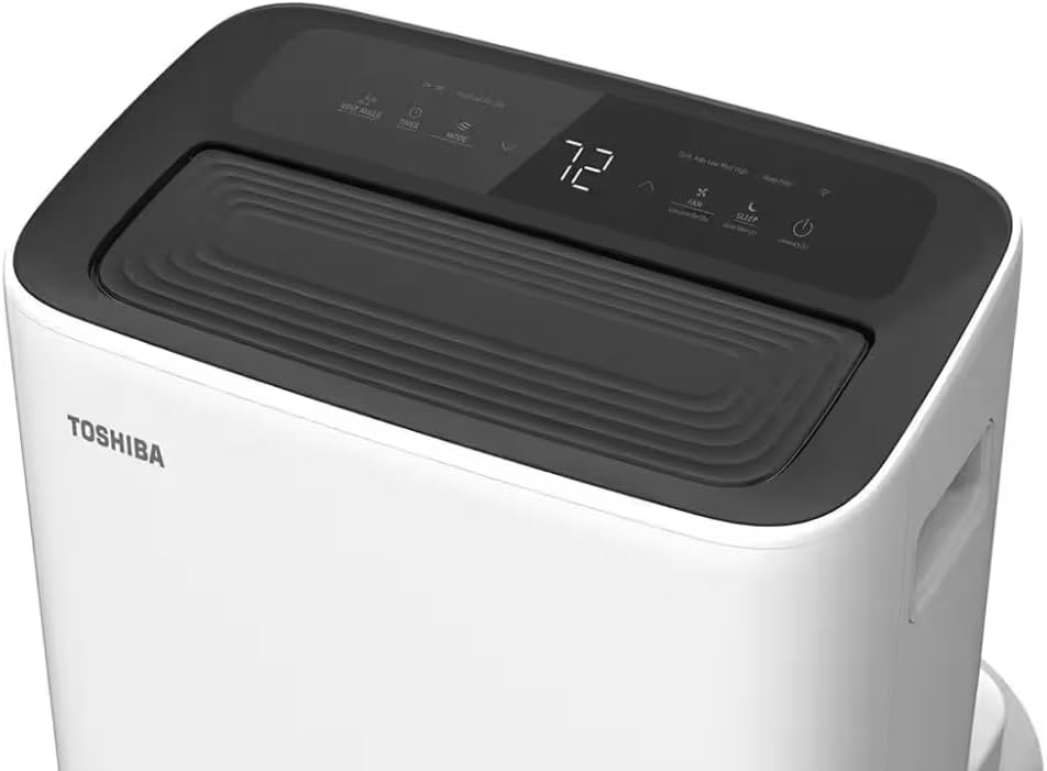 Toshiba 8,000 BTU Portable AC with Smart Wi-Fi and Dehumidifier for 35
